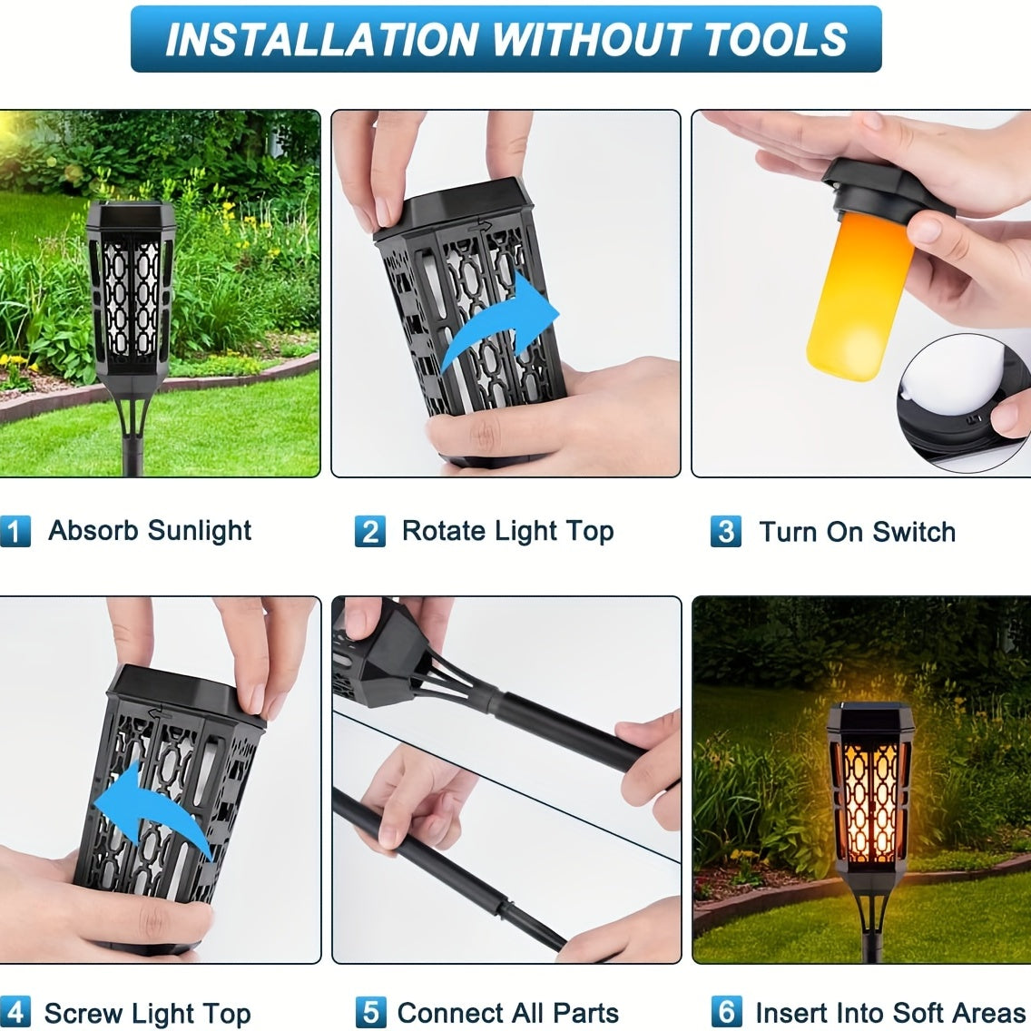 Solar-Powered Outdoor LED Garden Lights for Halloween Decor