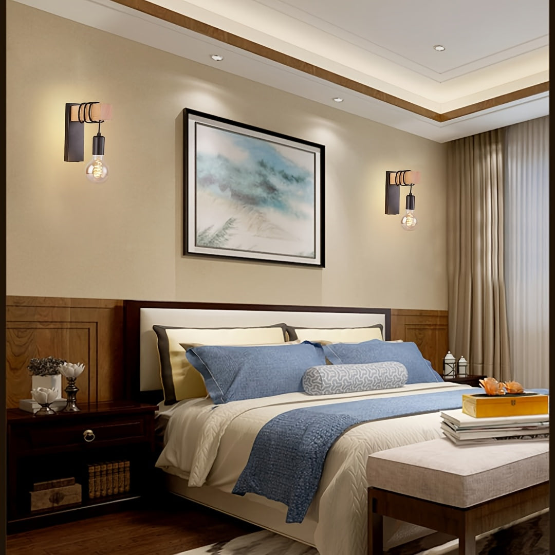 Sleek Urban Wall Light Fixture with E27 Bulb Socket