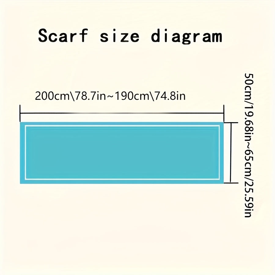 Striped Scarf | Lightweight | Soft Warm Comfort | Polyester