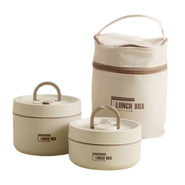 Nivaro — Insulated Stainless Steel Lunchbox with Leak-Proof Bag