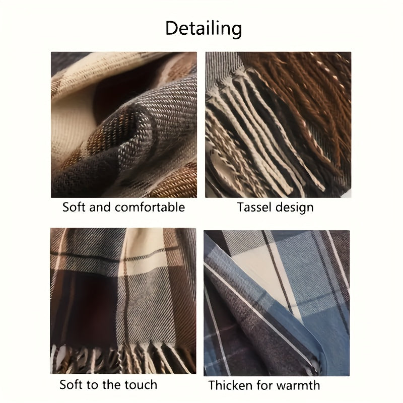 Striped Scarf | Lightweight | Soft Warm Comfort | Polyester