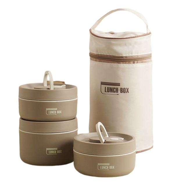 Nivaro — Insulated Stainless Steel Lunchbox with Leak-Proof Bag