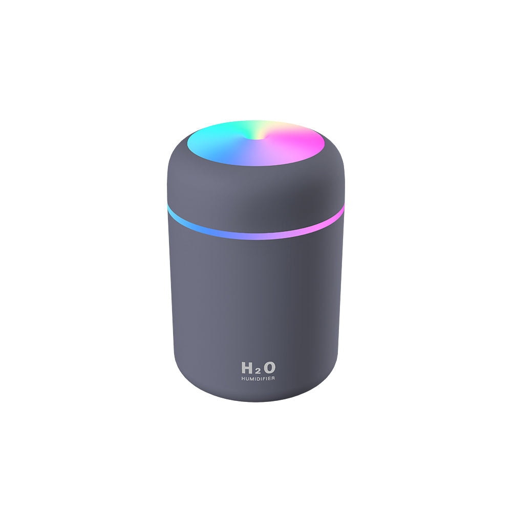 USB-Powered Desktop Humidifier | Color-Changing LED & Compact Design | 10.1 fl oz Capacity | Quiet Operation