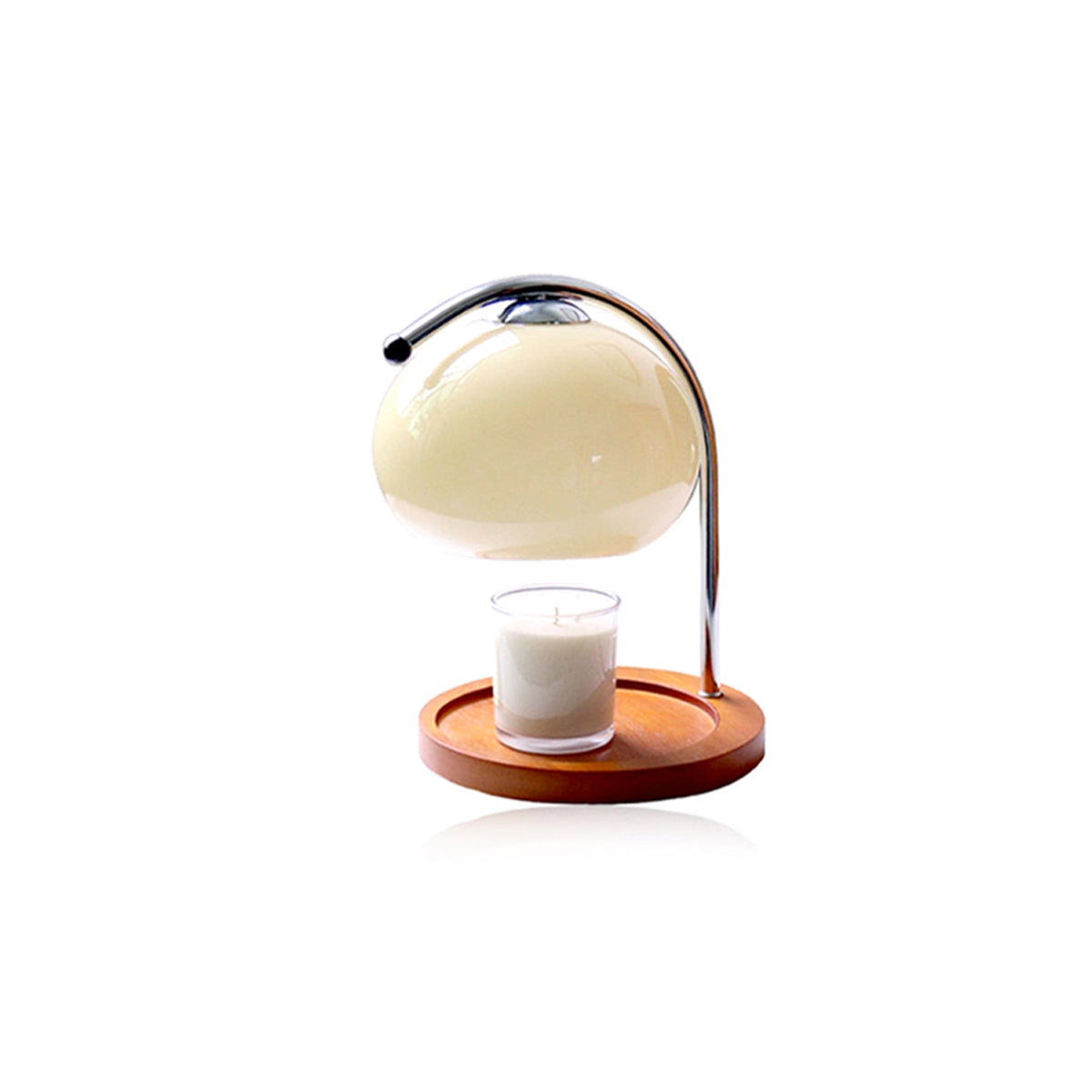 Vintage-Inspired Candle Warmer Lamp with Adjustable Light