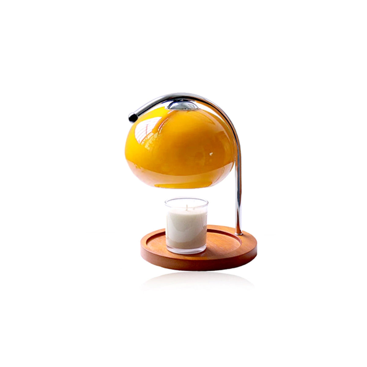 Vintage-Inspired Candle Warmer Lamp with Adjustable Light