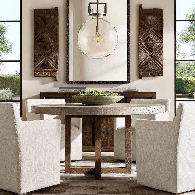 Munda Globe Pendant — Glass and Copper Kitchen Island Light Fixture