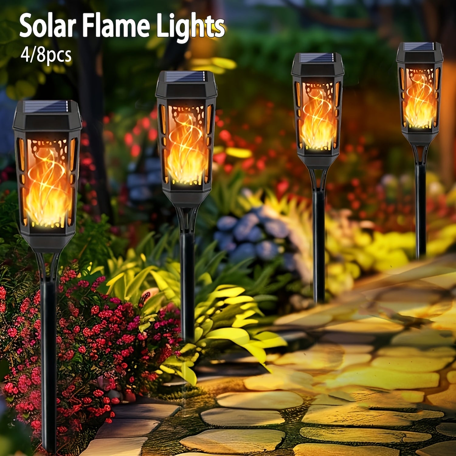 Solar-Powered Outdoor LED Garden Lights for Halloween Decor