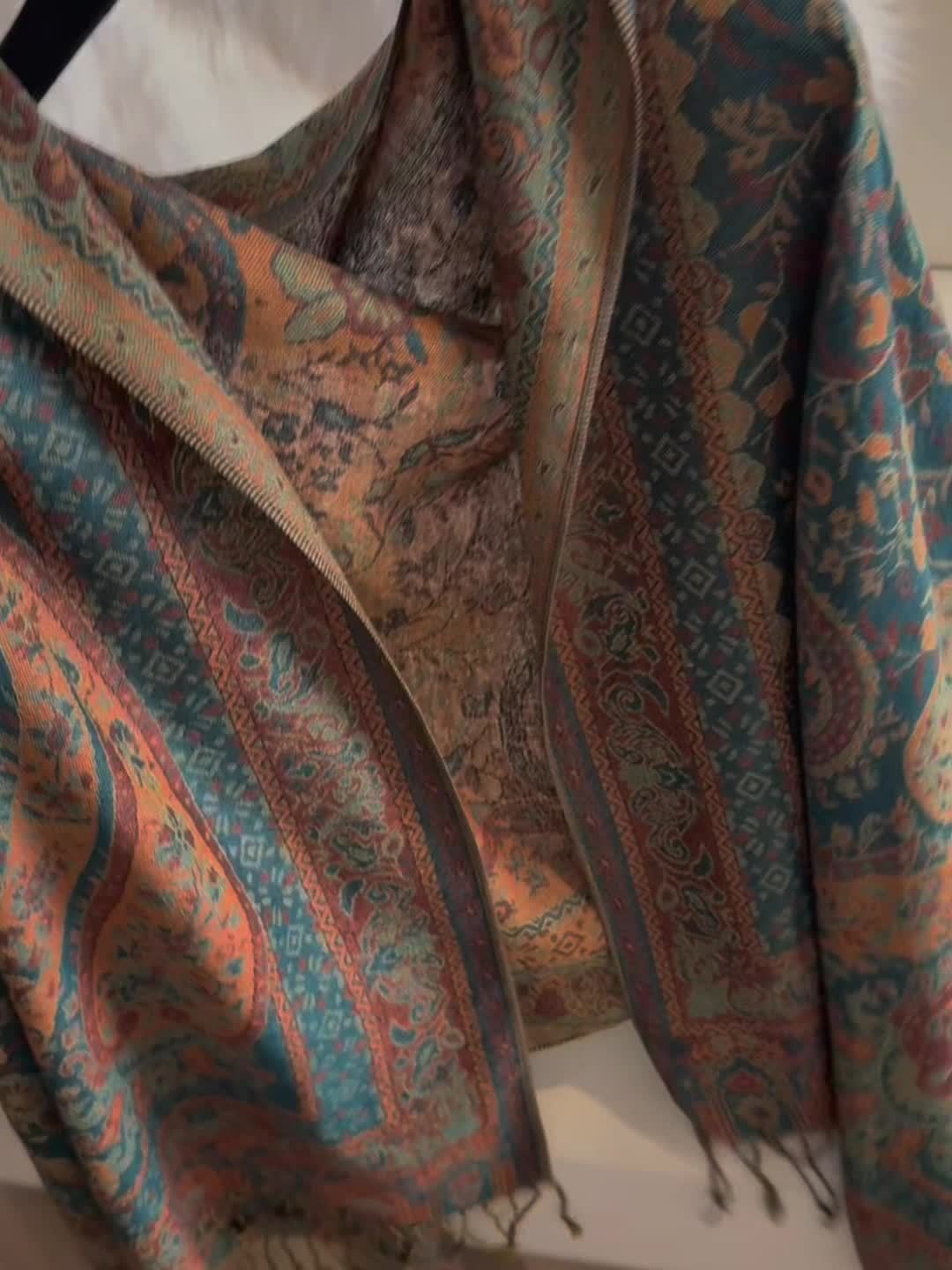 Paisley Scarf | Lightweight | Stylish Pattern Accent | Polyester