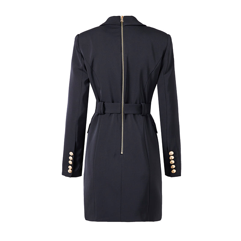 Women’s Blazer Dress | Belted Waist & Button Detail | High-Quality Fabric | Professional Fit