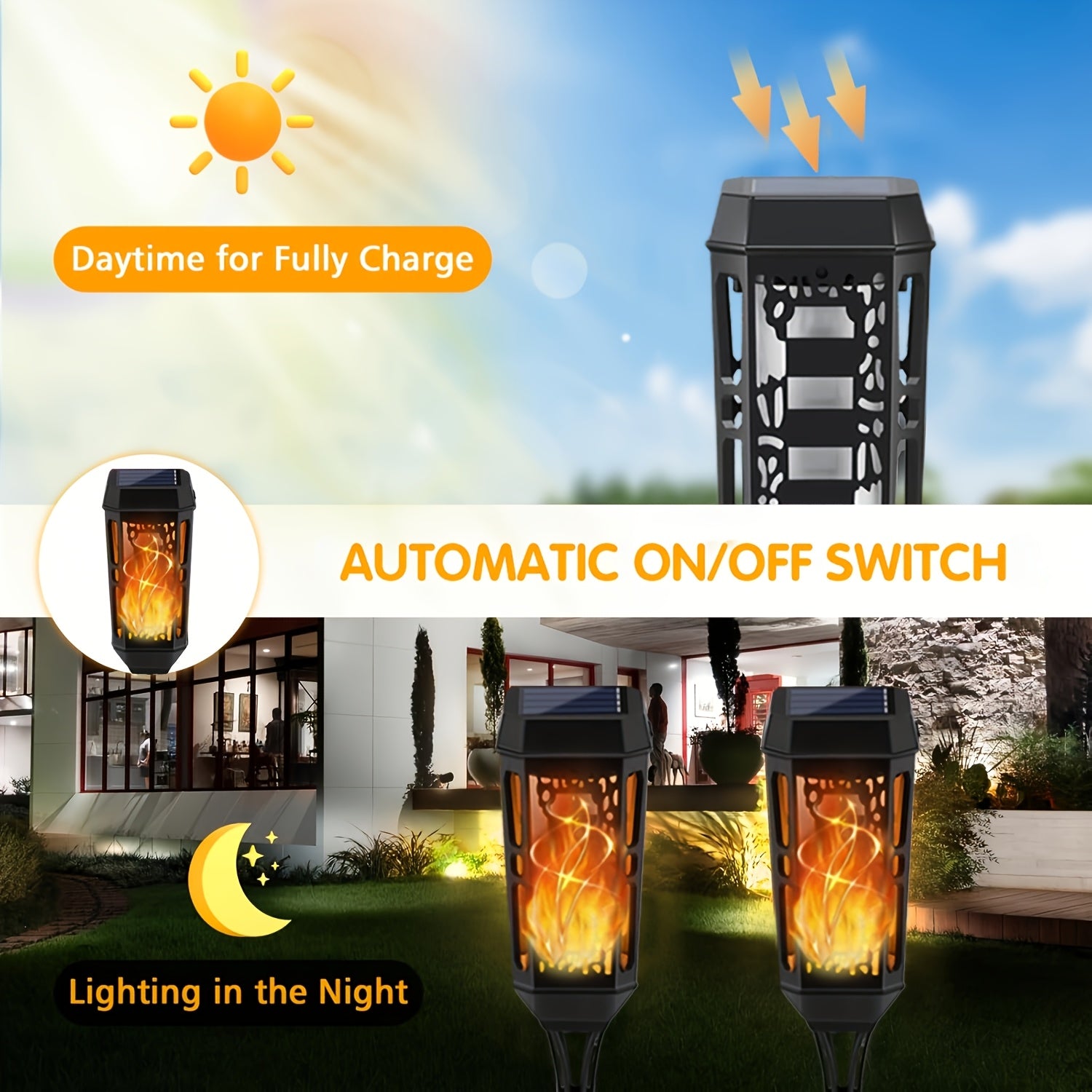 Solar-Powered Outdoor LED Garden Lights for Halloween Decor