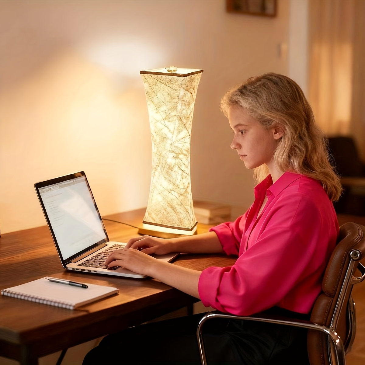Elegant 2-Pack Adjustable Bedside Lamps – Modern White & Gold
