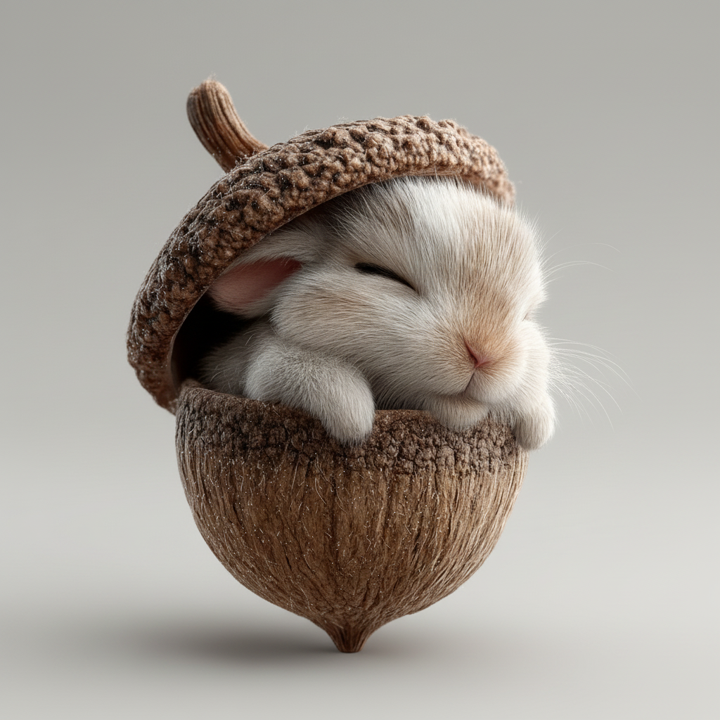 Charming Acorn-Cuddled Animal Ornaments for Festive Cheer