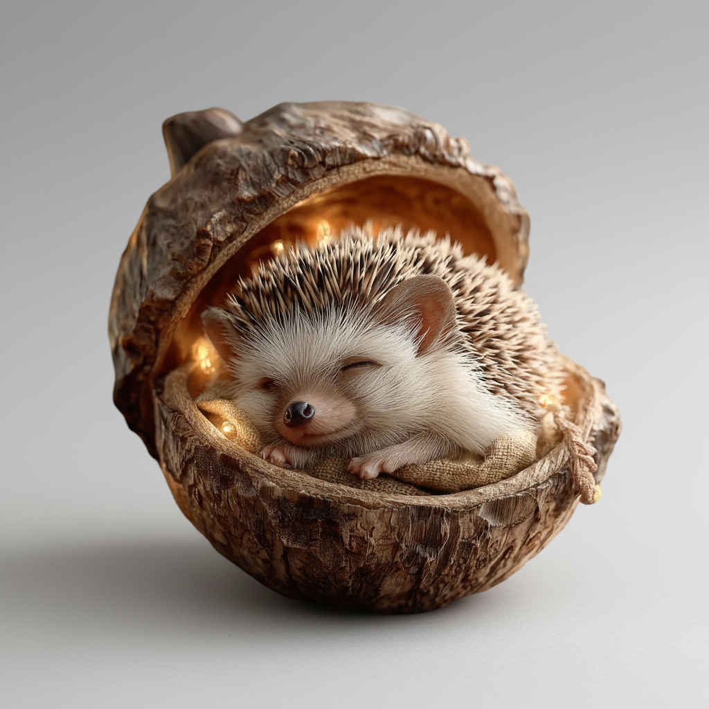 Charming Acorn-Cuddled Animal Ornaments for Festive Cheer