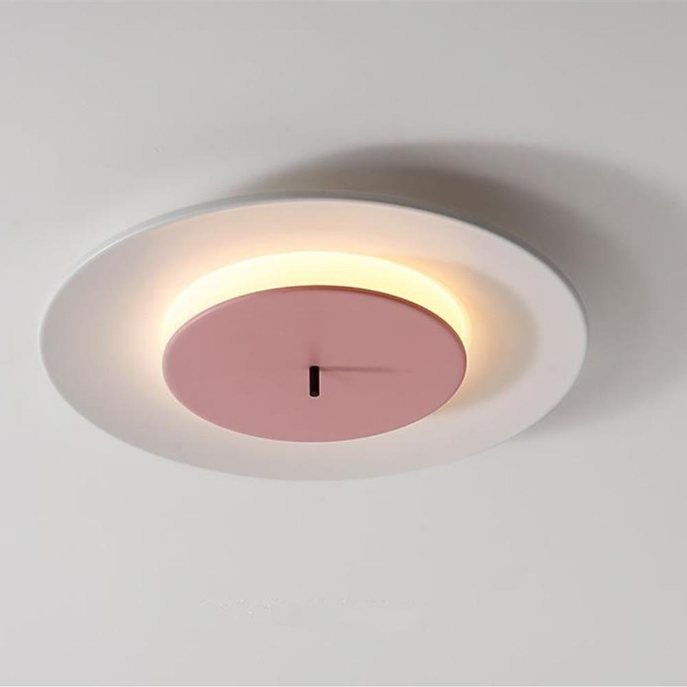 18'' LED 1-Light Geometric Shapes Flush Mount Lights Modern LED Metal Aluminum Acrylic Flush Mounts Semi Flush Mounts-dazuma