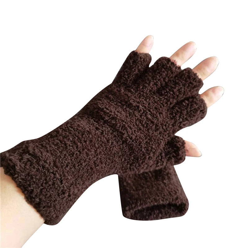 Half Finger Gloves for Winter Warmth and Comfort