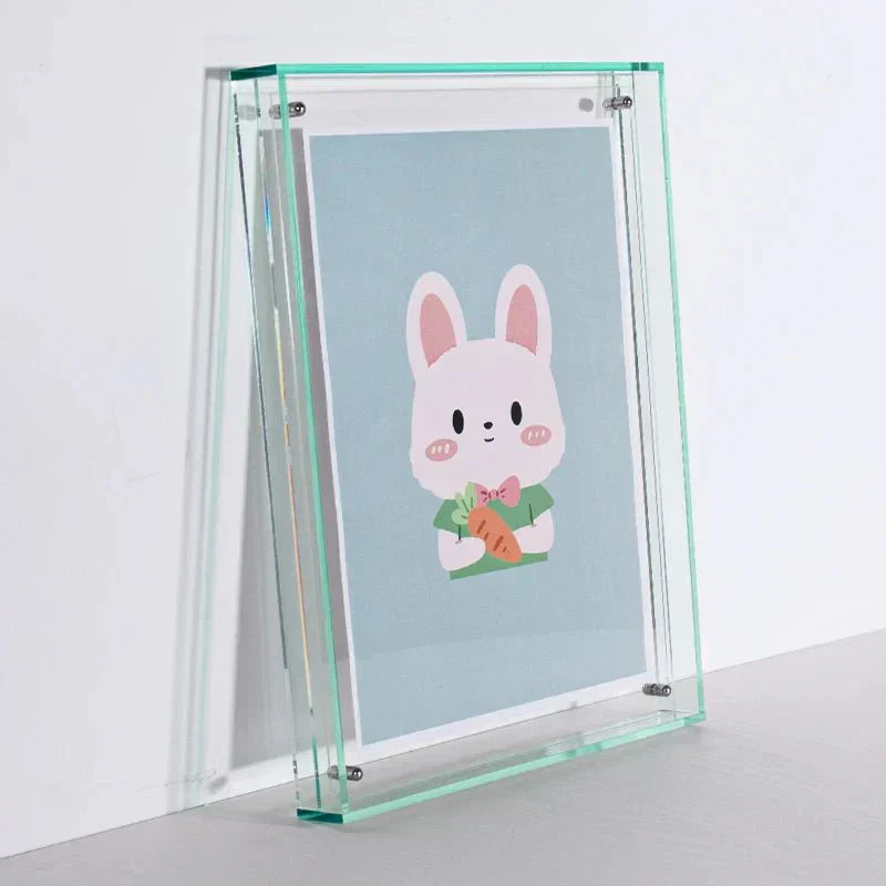 Sleek Dual-Sided Acrylic Picture Frame in A6 to A4 Sizes