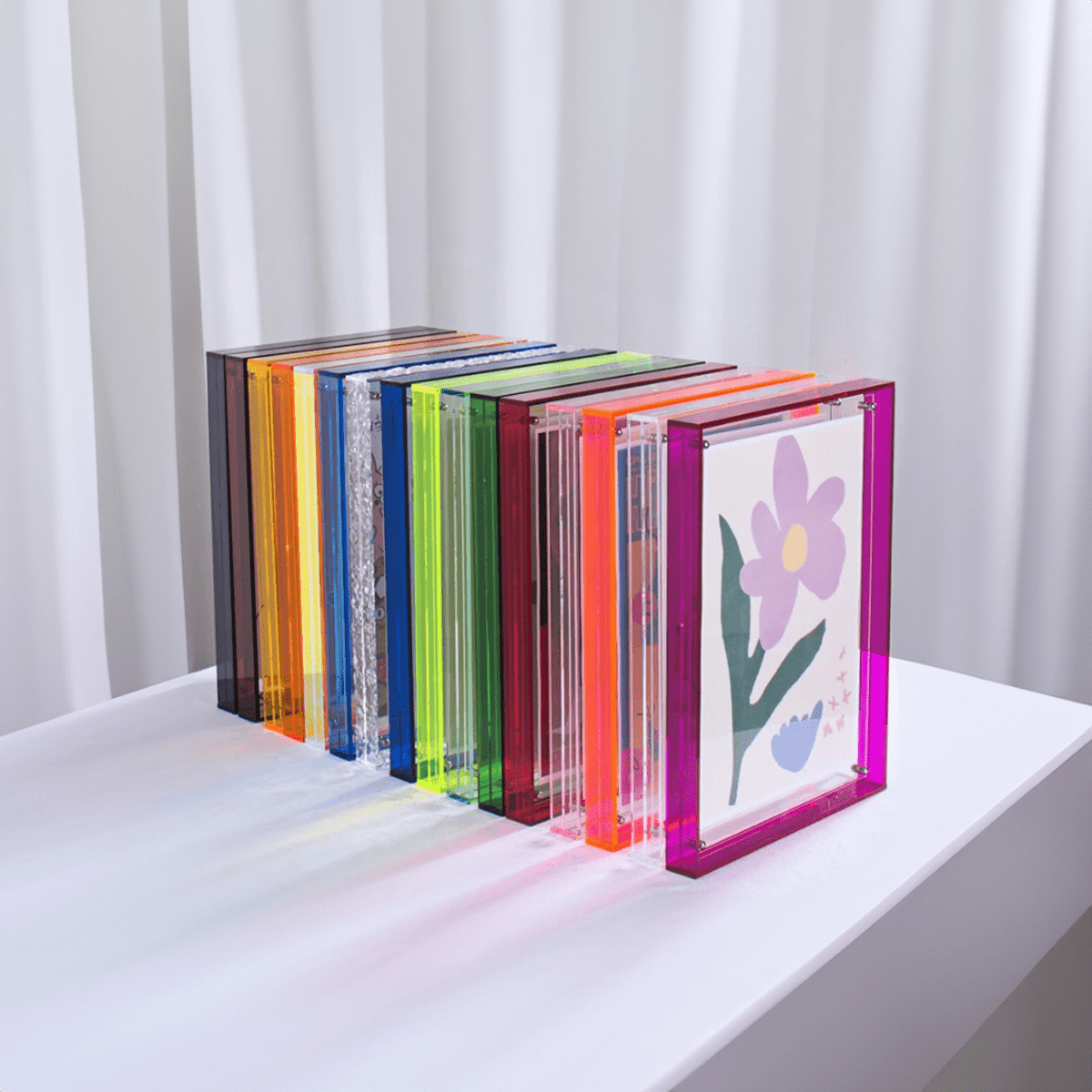 Sleek Dual-Sided Acrylic Picture Frame in A6 to A4 Sizes