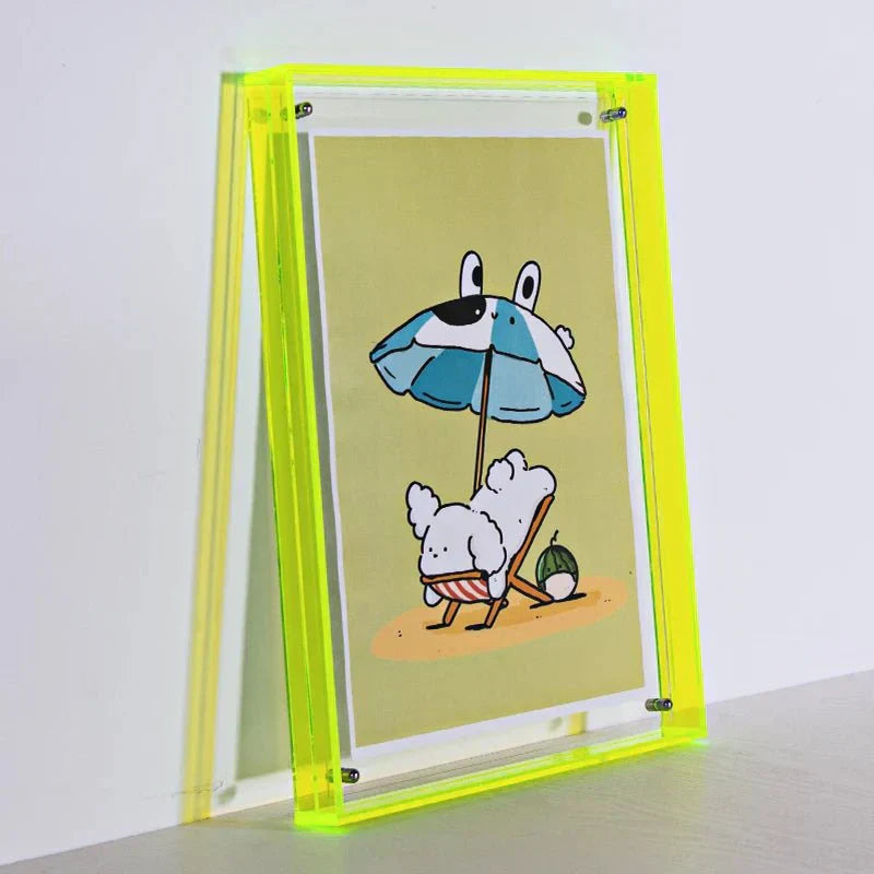 Sleek Dual-Sided Acrylic Picture Frame in A6 to A4 Sizes