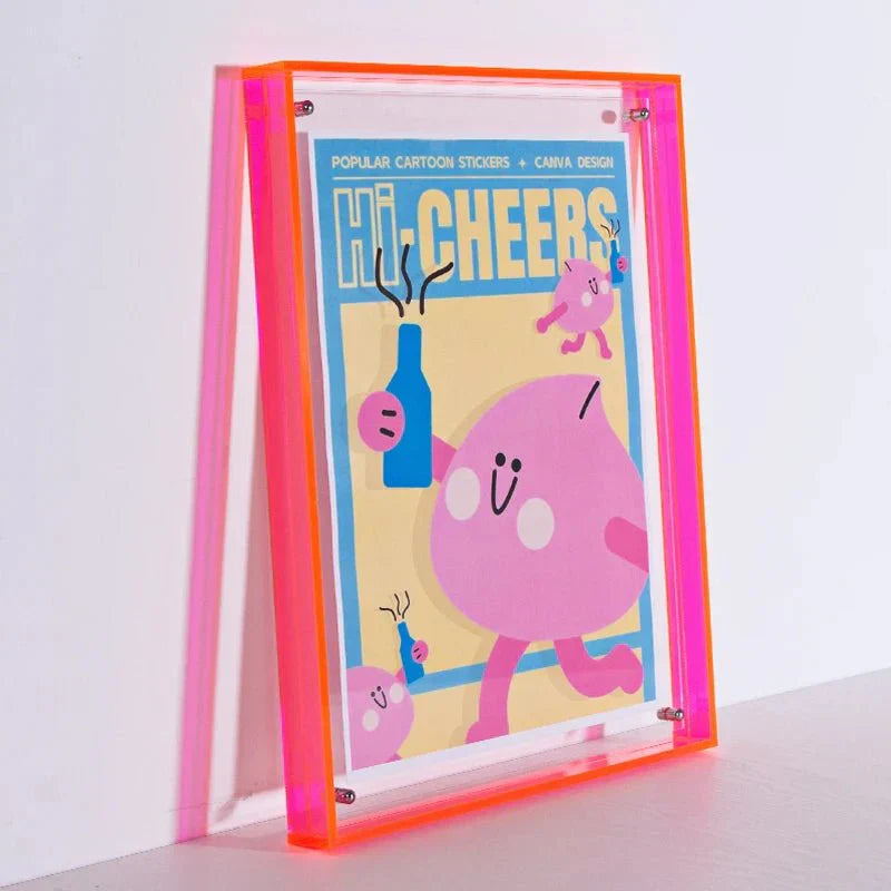 Sleek Dual-Sided Acrylic Picture Frame in A6 to A4 Sizes