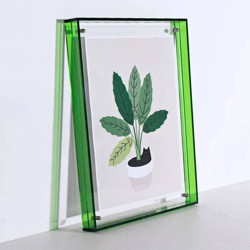 Sleek Dual-Sided Acrylic Picture Frame in A6 to A4 Sizes