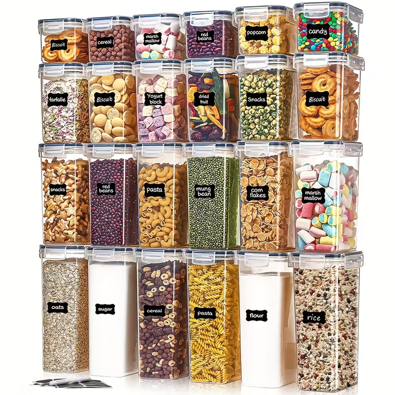 Versatile 24-Piece Food Storage System for Your Kitchen
