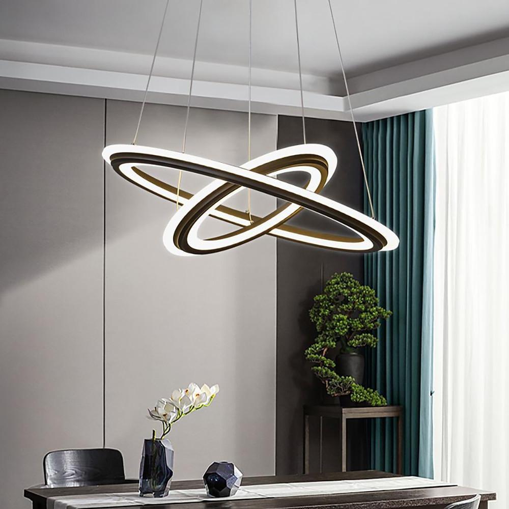 20'' LED 2-Light Single Design Pendant Light Nordic Style LED Acrylic Aluminum Pendant Lights