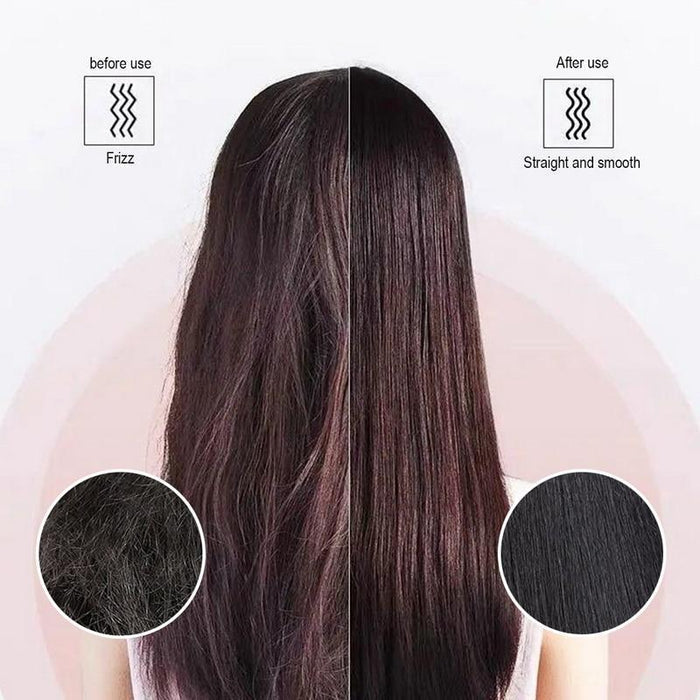 Hair Straightener Brush for Smooth and Sleek Styles