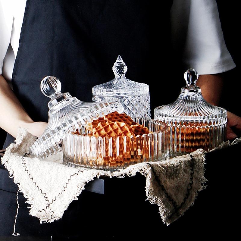 Elegant Crystal Glass Storage Jars for Classy Kitchen and Dining Display