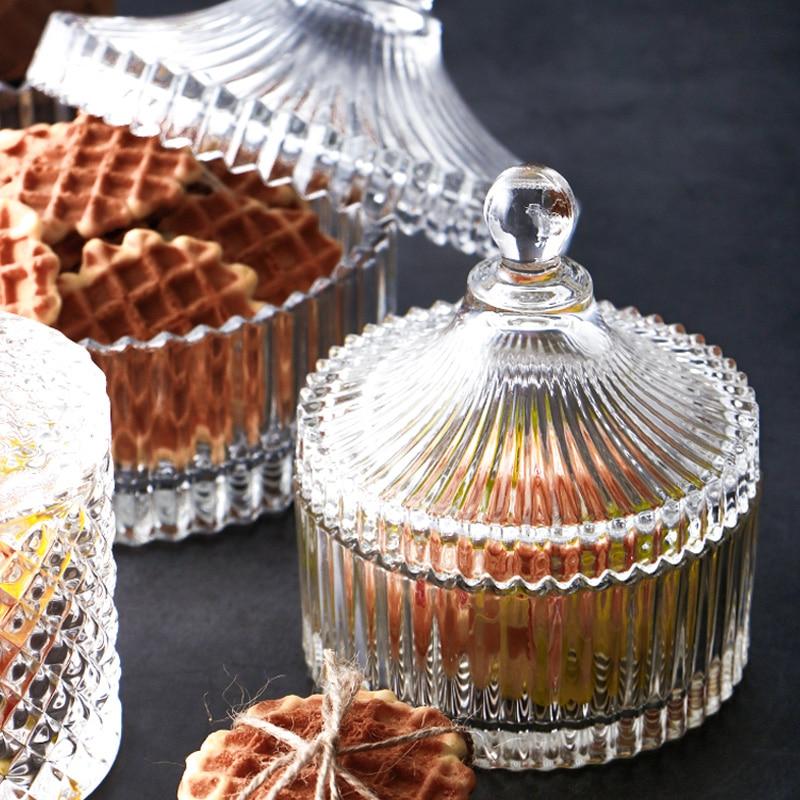 Elegant Crystal Glass Storage Jars for Classy Kitchen and Dining Display