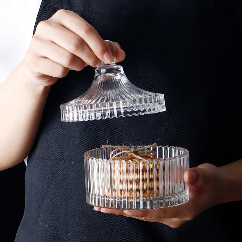 Elegant Crystal Glass Storage Jars for Classy Kitchen and Dining Display
