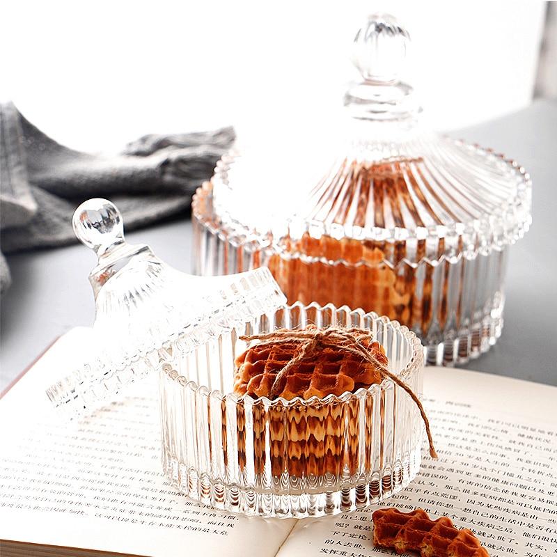 Elegant Crystal Glass Storage Jars for Classy Kitchen and Dining Display
