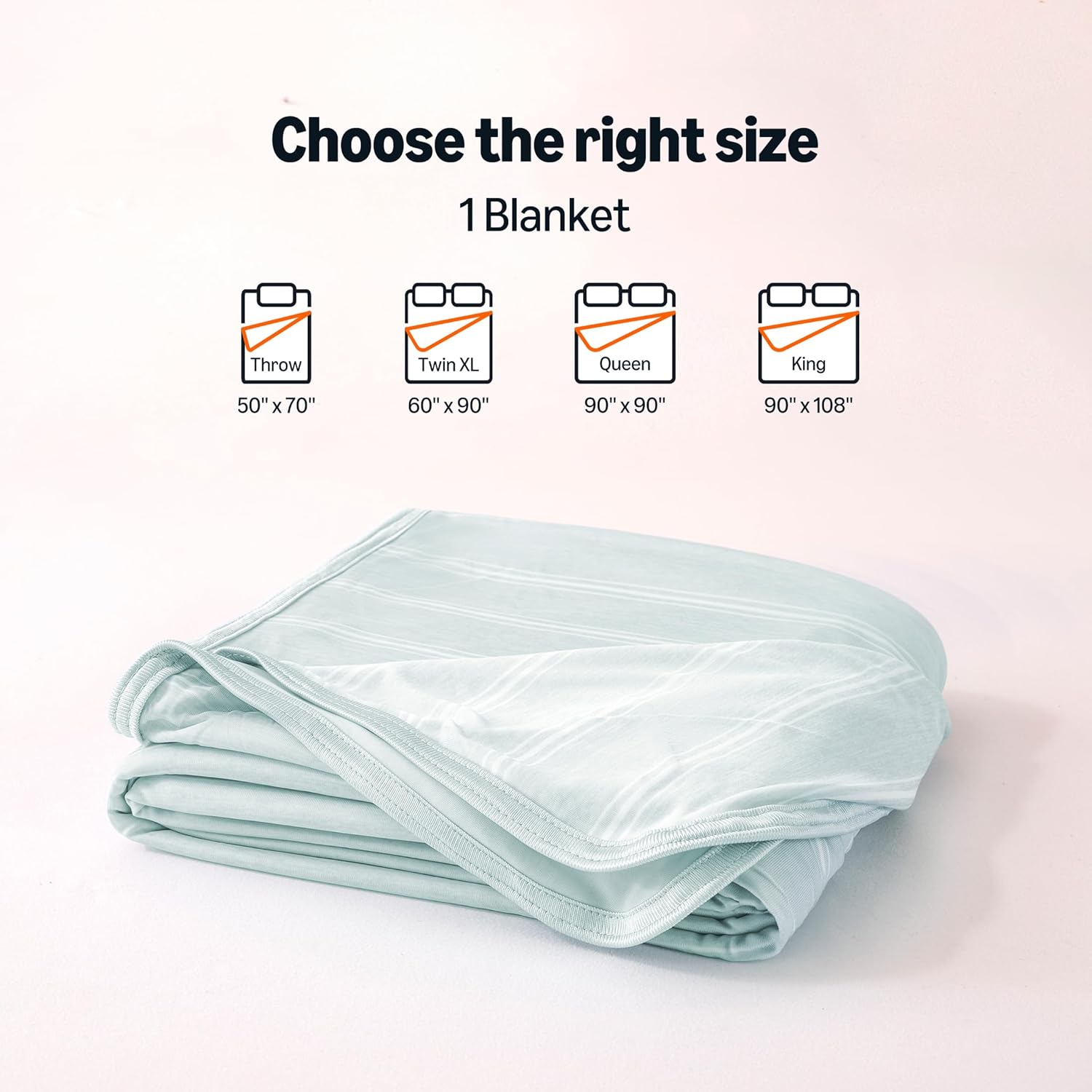Lightweight Striped Cooling Blanket for Hot Sleepers | Reversible Throw for Bed & Sofa