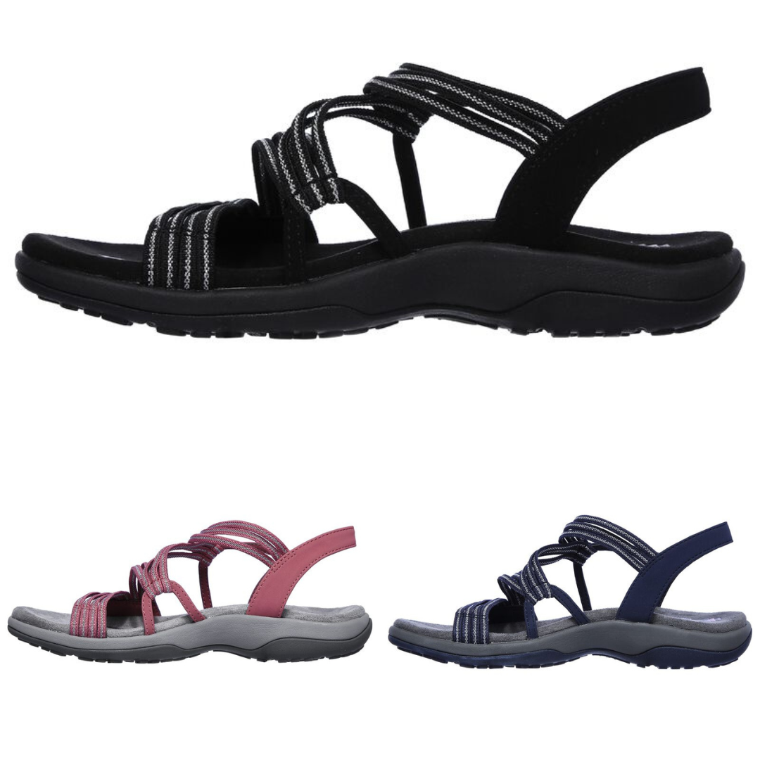 Women’s Orthopedic Strappy Sandals | Soft Padded Straps & Flexible Sole | Comfortable Fit for Leisure