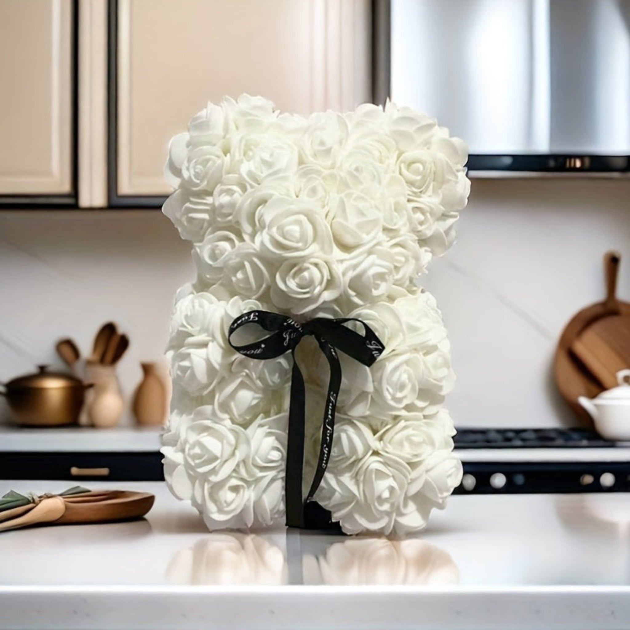 Charming Floral Teddy Bear Keepsake for Every Occasion