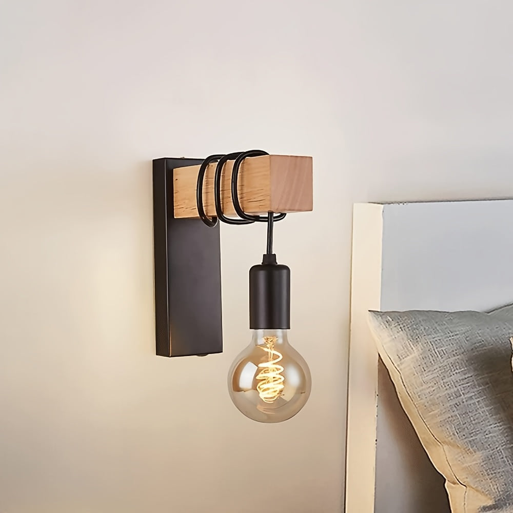 Sleek Urban Wall Light Fixture with E27 Bulb Socket