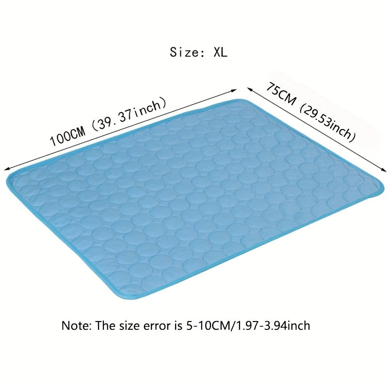 Cooling Mat for Dogs And Cats: Breathable, Washable Pet Bed with Polyester Fiber Filling, Ideal for Summer, Car Seat And Small House Covers, Dog Cooling Mat