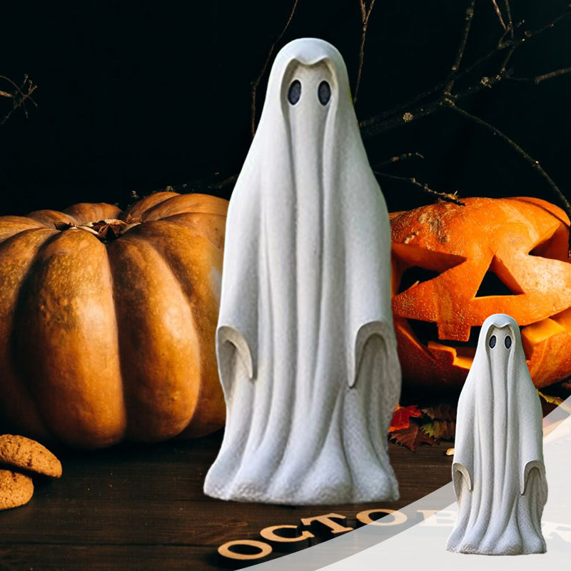 Cute Halloween Ghost Ornament Resin Decor for Spooky Seasonal Display