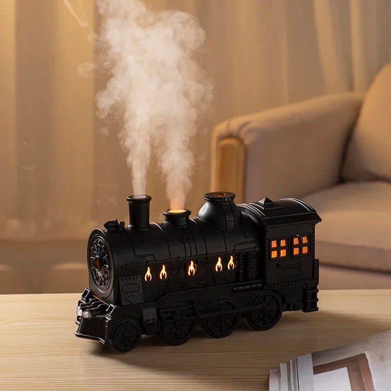 Steam Locomotive Humidifier | Adjustable Lighting | Enhances Air Quality | Plastic