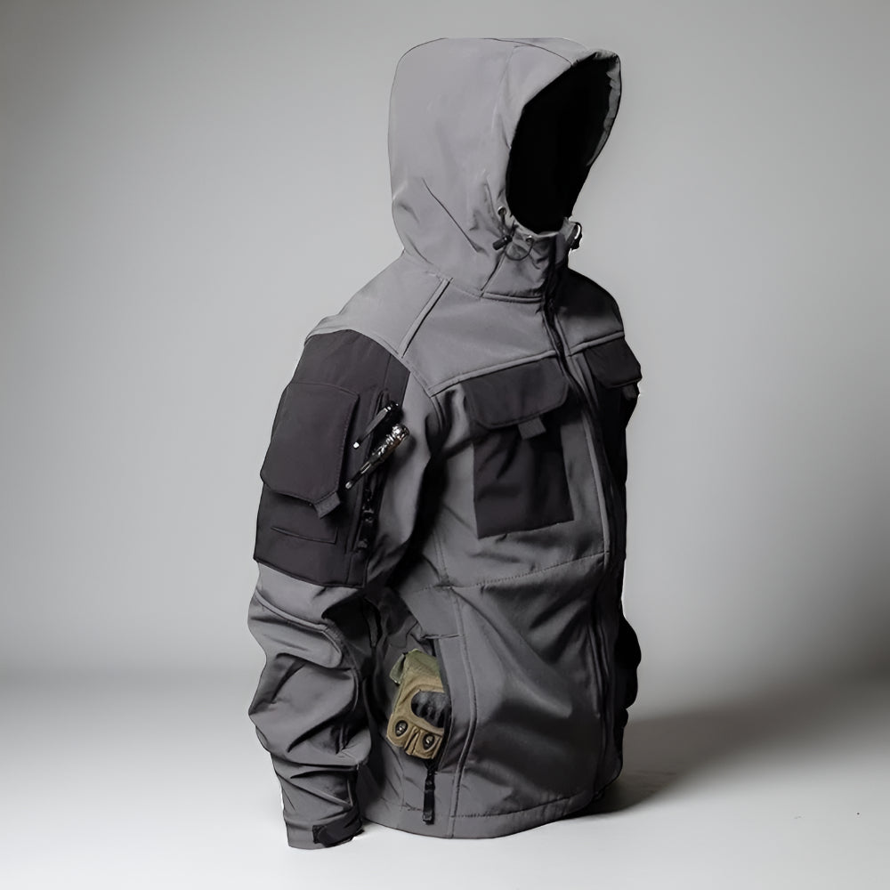 Men's Adventure-Ready Jacket and Cargo Pants Ensemble
