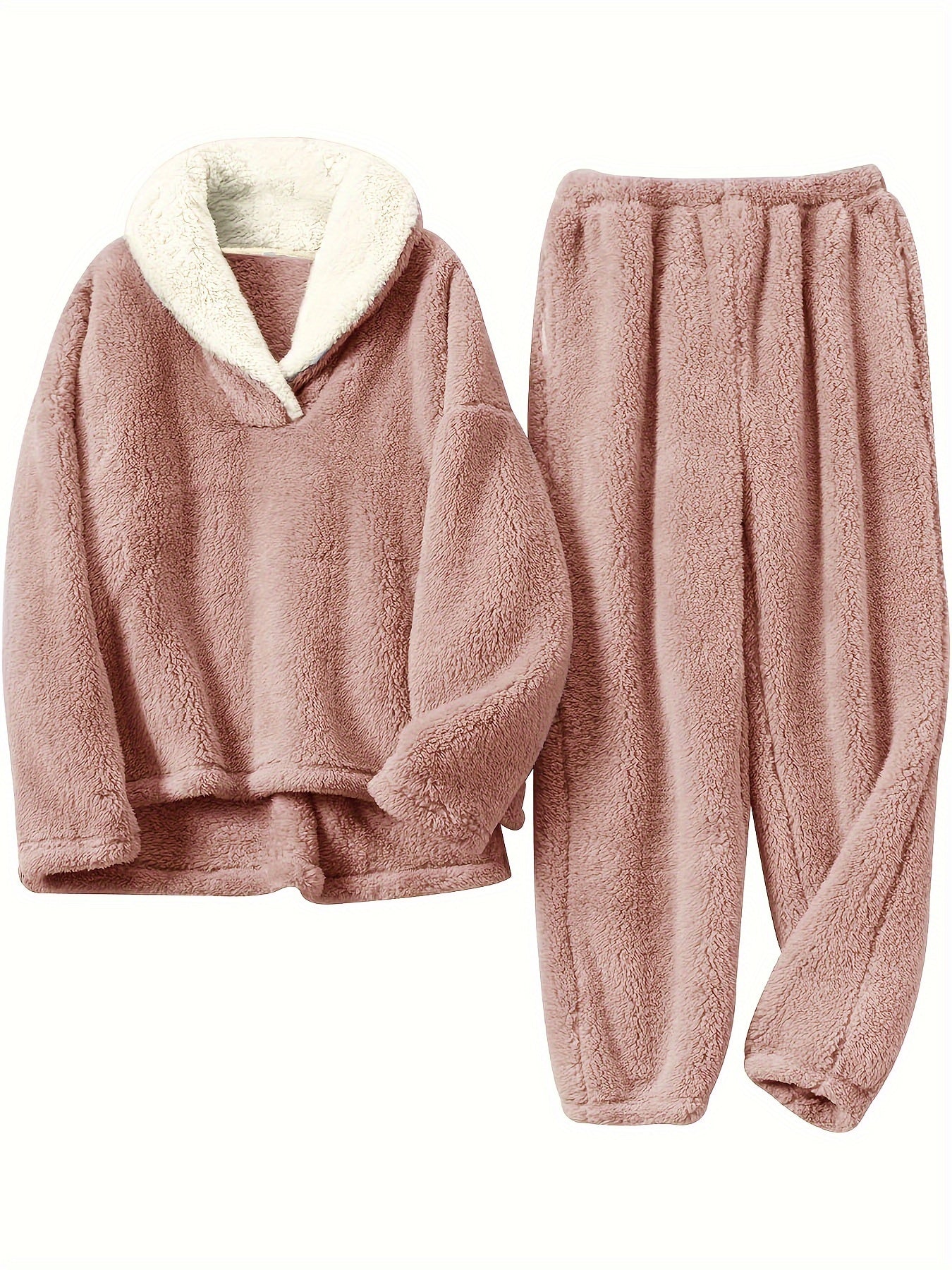 Thermal Pajama Set | Soft & Warm | Cozy Fall Winter Comfort | Polyester