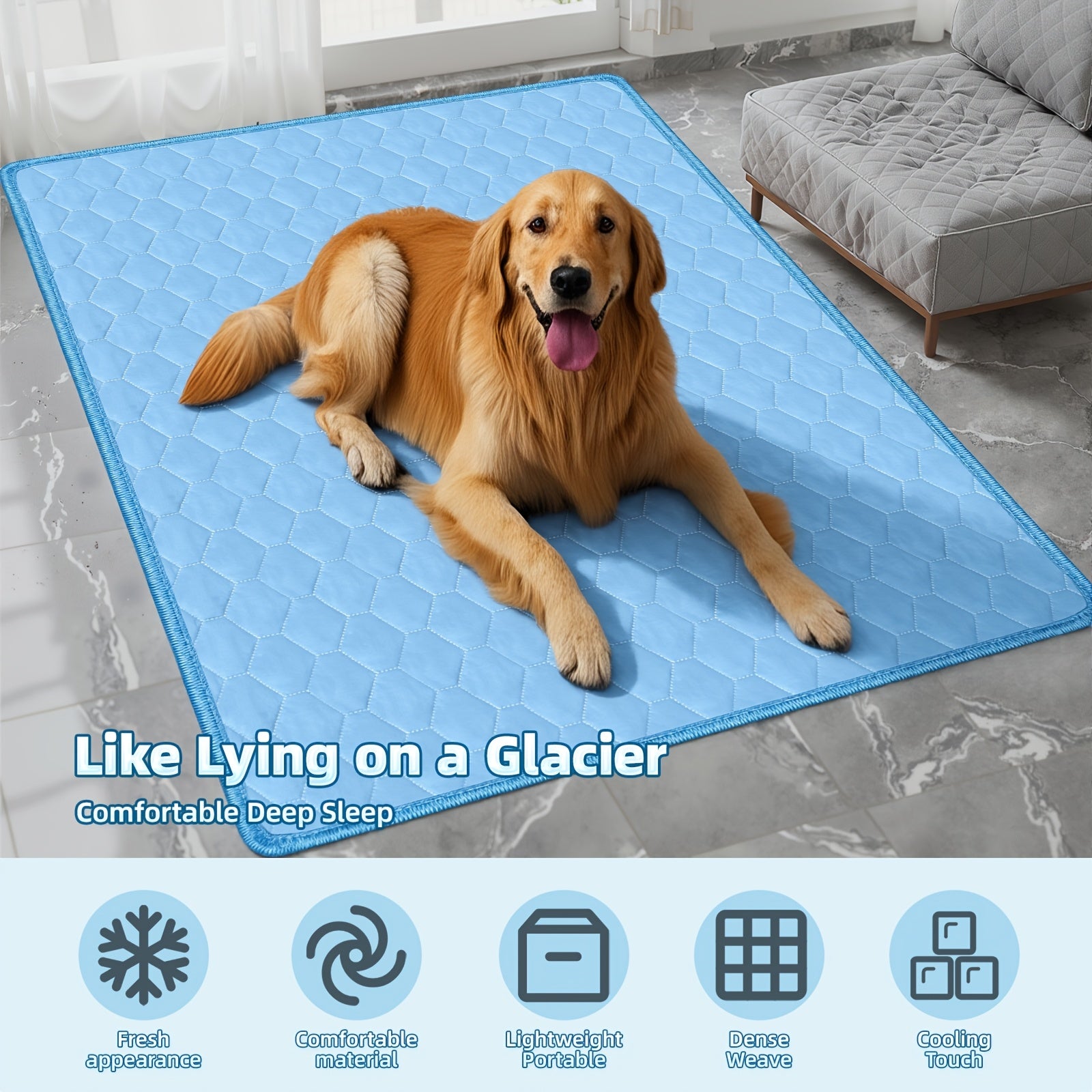 [2026 Ice-Cool Upgrade] Summer Pet Cooling Mat Cat Dog Bed | Highly Recommended by Pet Experts | Breathable Mesh Bed | Keeps Your Cat or Dog Cool and Comfortable All Summer Long, Suitable for Small, Medium, and Large Pets