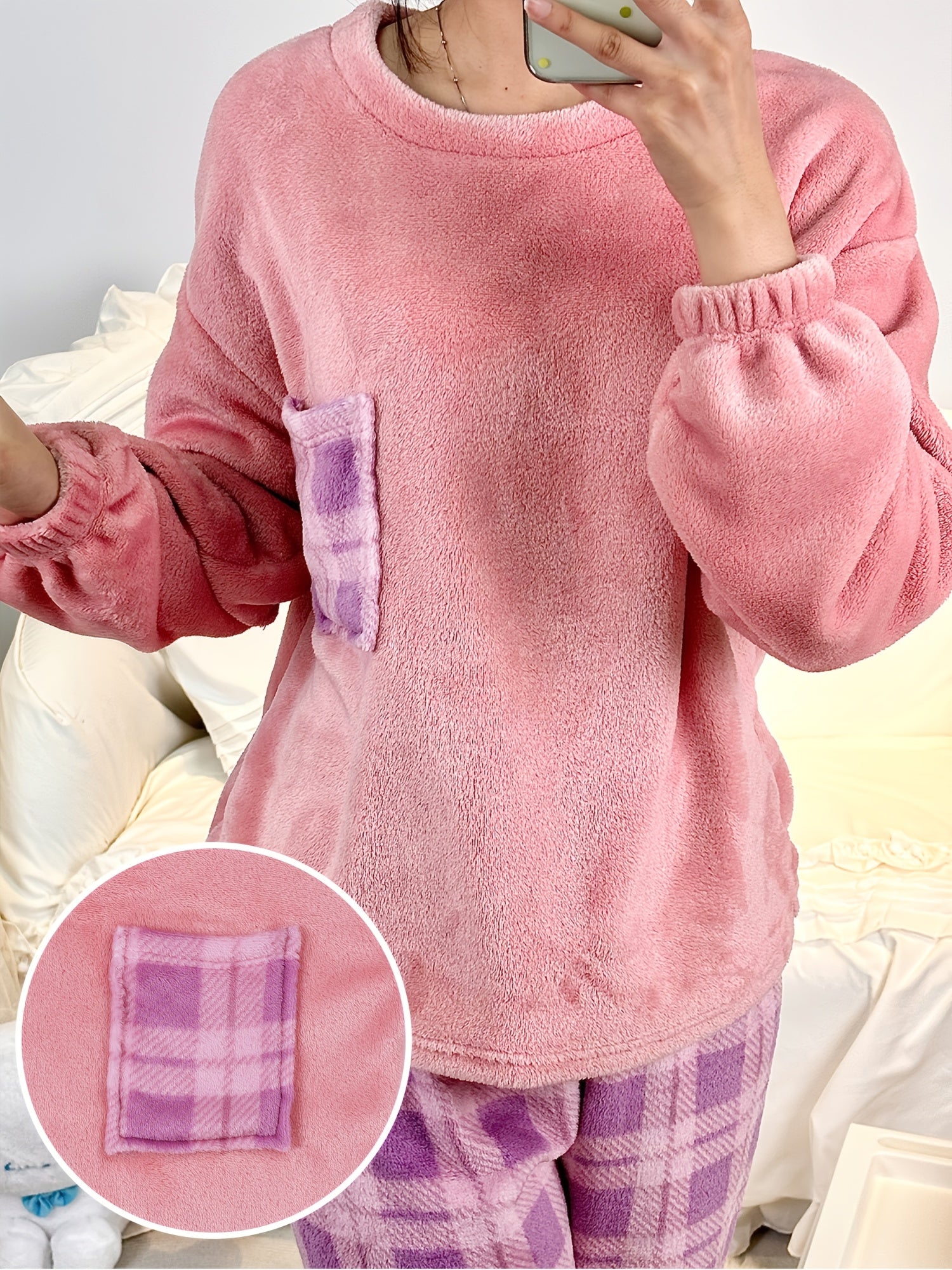 Women’s Pajama Set | Long Sleeve | Soft Cozy Comfort | Polyester