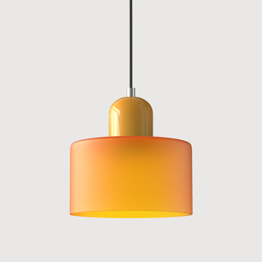 Pendant Light | Bauhaus-Inspired Glass Shade | Adjustable Hanging Length | Easy Assembly