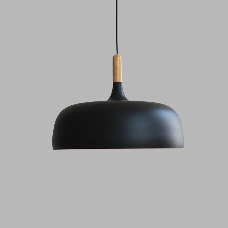 Pendant Lamp | Nordic Modern Design with Wooden Accent | LED Lighting | Adjustable Height