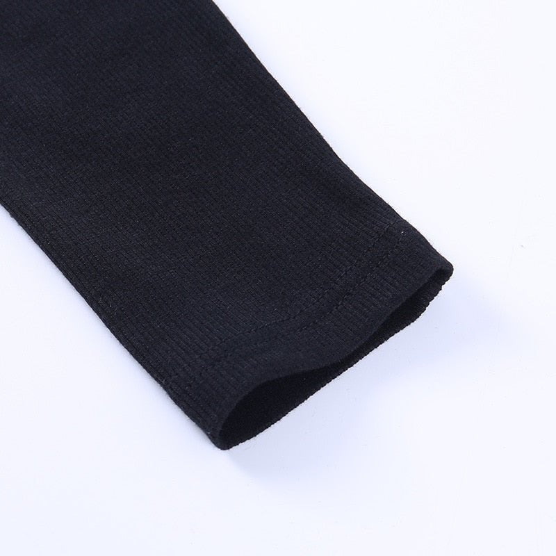 Women’s Long-Sleeve Top | Ribbed Knit Cotton-Polyester Blend | Small Slit Neckline | Comfortable Warm Fit for Autumn