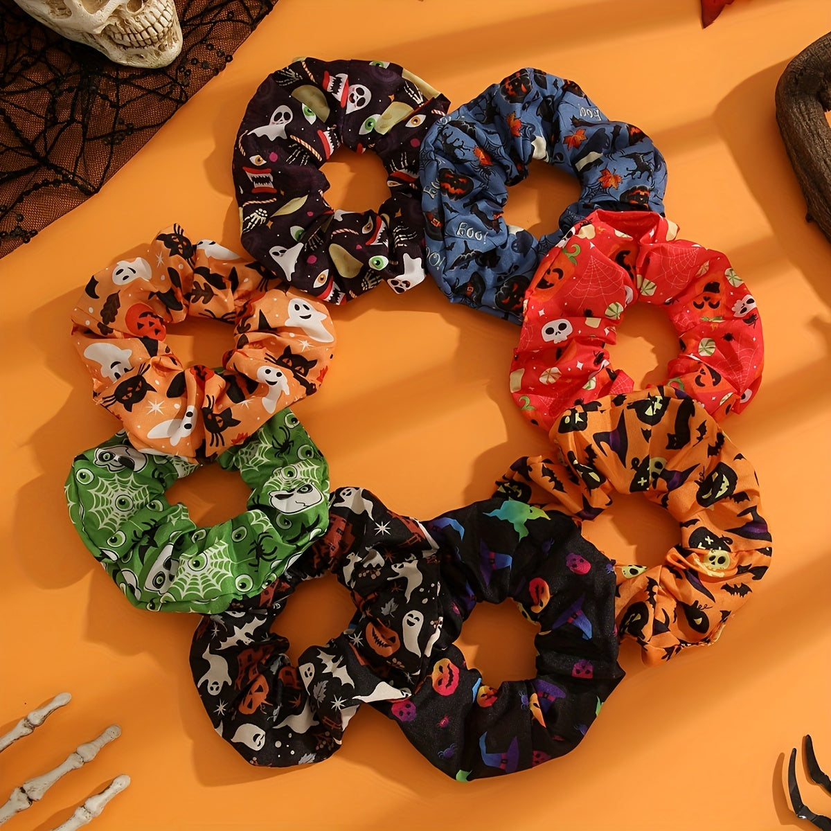 Vintage Fabric Hair Hoop Set Soft Comfortable Halloween Hair Accessories