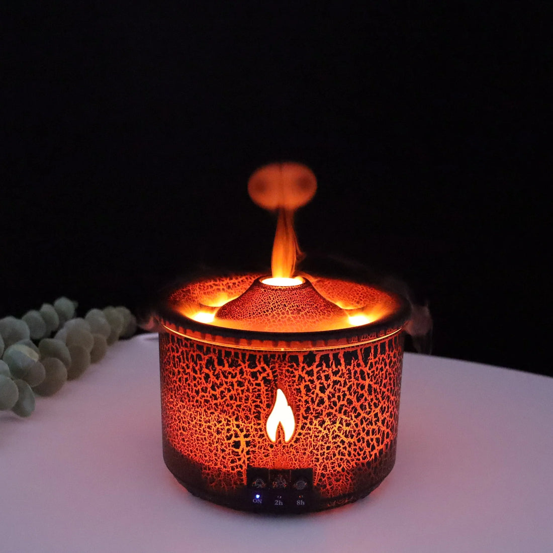 Volcano Humidifier | Soothing Mist | Relaxing Ambient Light | Dishwasher Safe