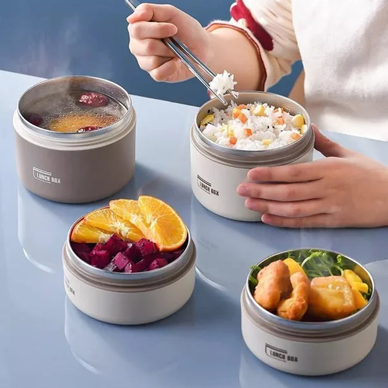 Nivaro — Insulated Stainless Steel Lunchbox with Leak-Proof Bag