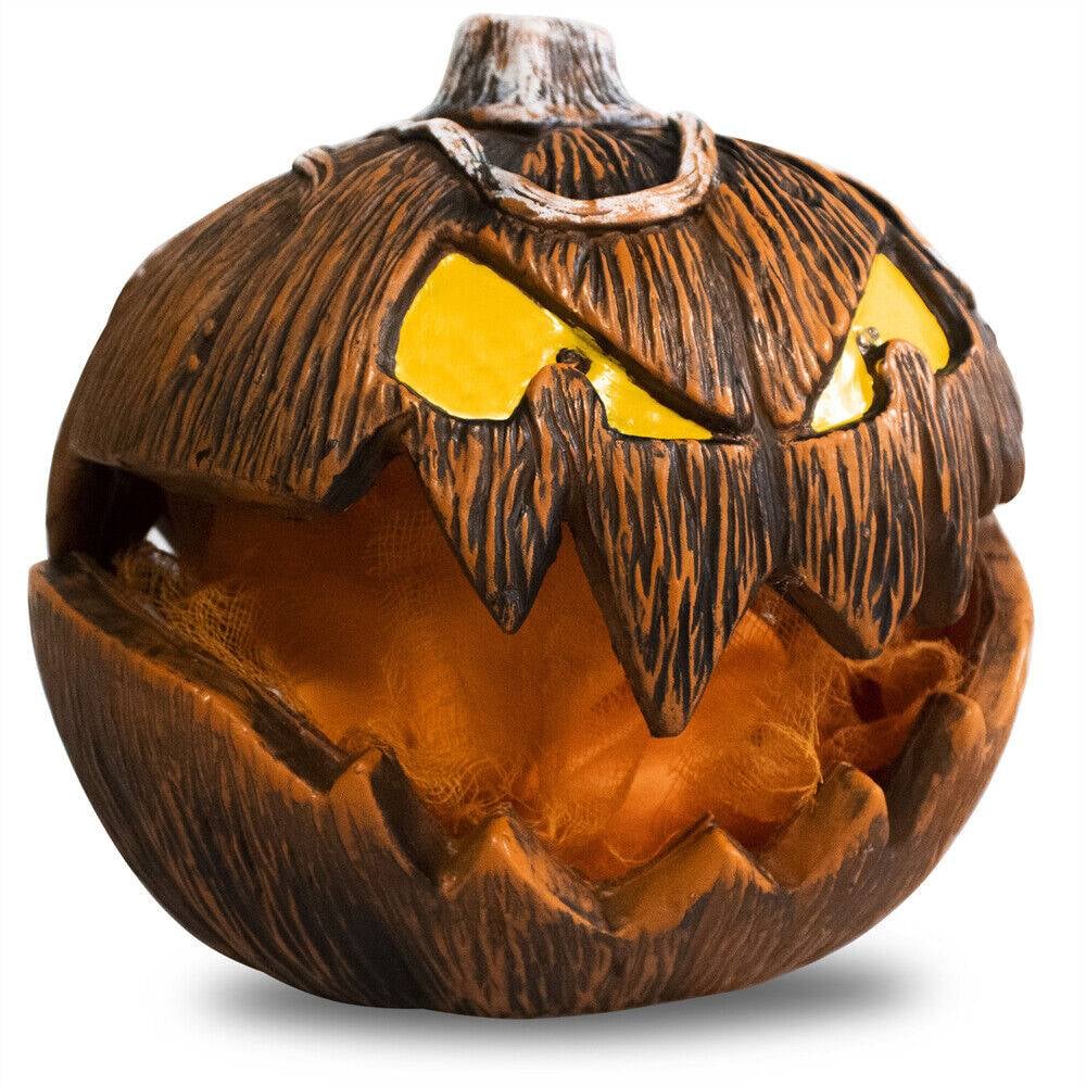 Animated Halloween Pumpkin Decoration with Screaming Light Effect