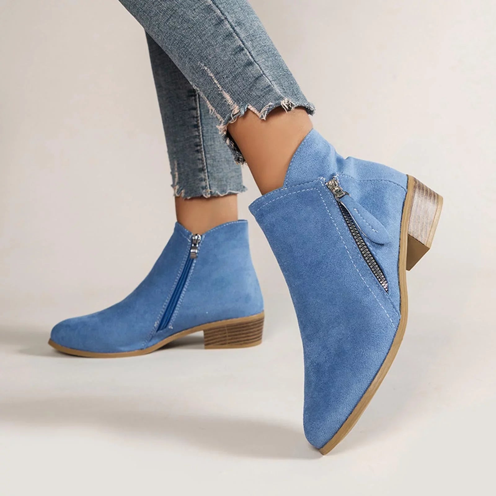 Women’s Ankle Boots | Orthopedic Support & PU Leather | Side Zipper Closure | Comfortable Fit